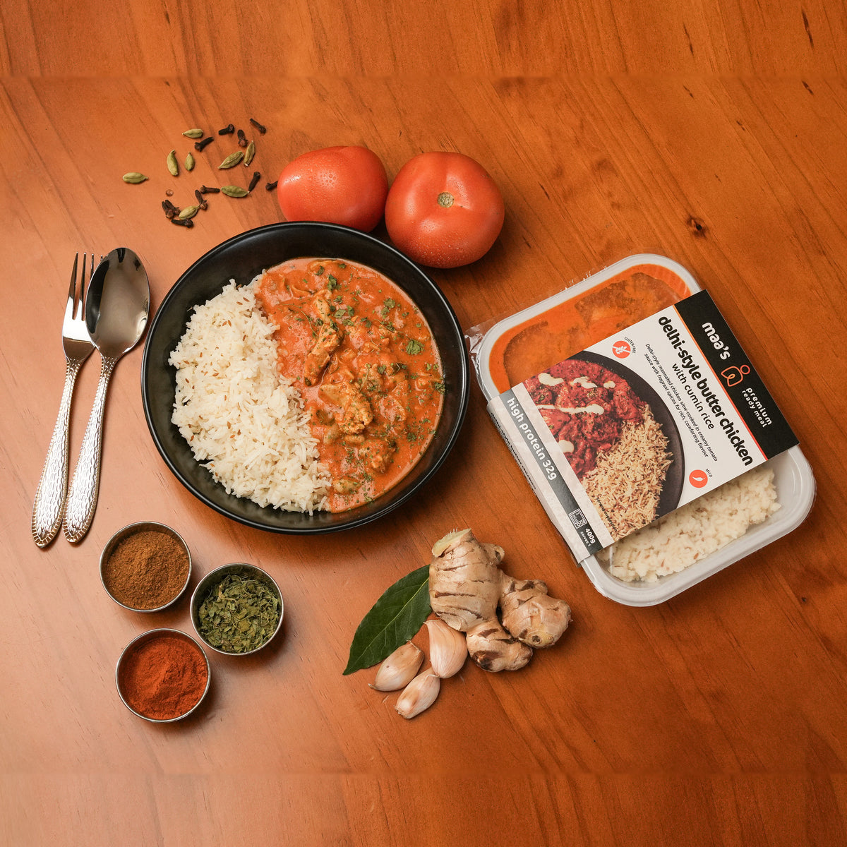 MAA’S Delhi-style Butter Chicken with Cumin Rice (400G)